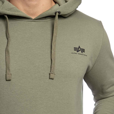 Alpha Industries Sweatshirt Basic Hoody Small Logo olive