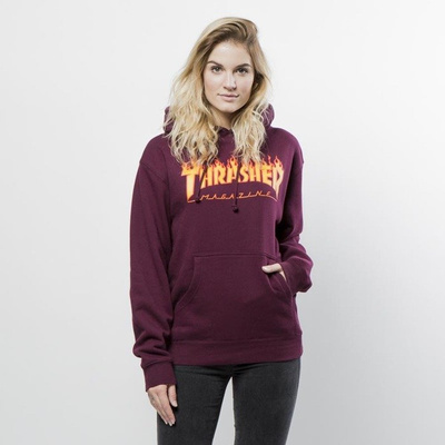 Sweatshirt Thrasher Flame Logo Hoodie maroon WMNS
