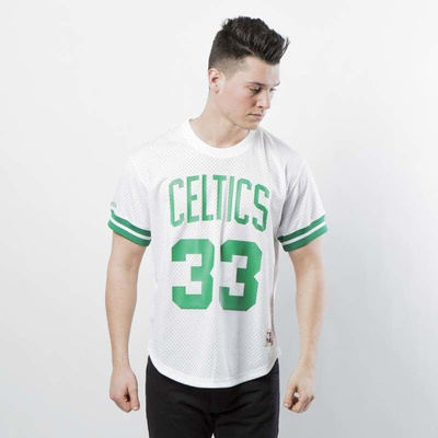 Koszulka Mitchell & Ness Boston Celtics - Larry Bird white / green Name & Number Mesh Crewneck