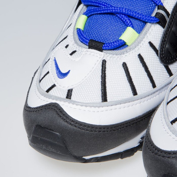 Sneakers buty Nike Air Max 98 white / black-racer blue-volt (640744-103)