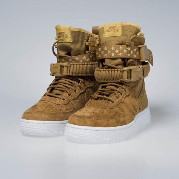 Sneakers buty zimowe WMNS Nike SF AF1 muted bronze (857872-203)