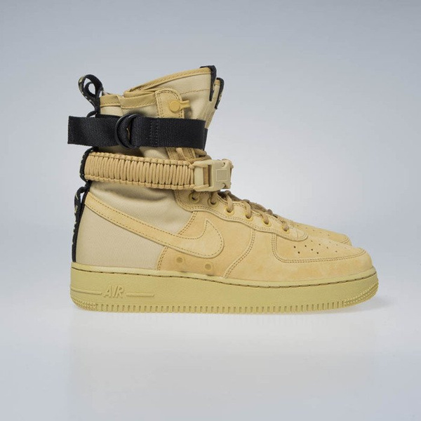 Sneakers buty zimowe Nike SF AF1 club gold (864024-700)