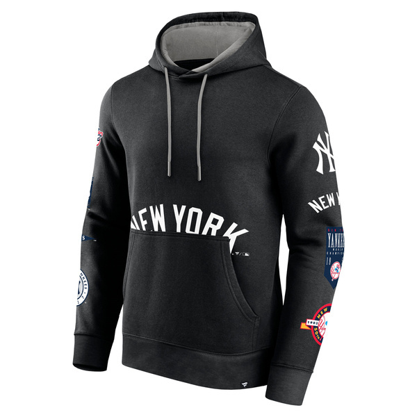 Sweatshirt Fanatics Fundamental Pullover Hood New York Yankees black/stone gray