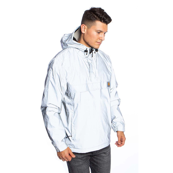 Kurtka Carhartt WIP Nimbus Reflective Pullover Jacket srebrna
