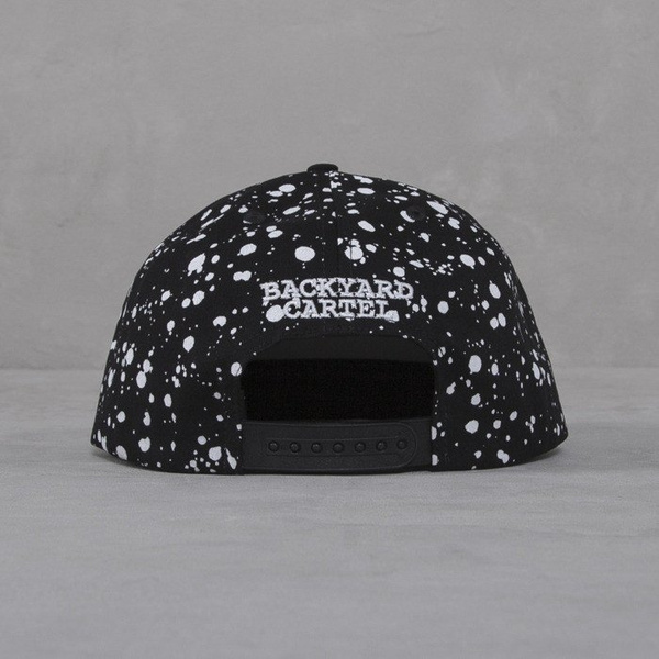 Backyard Cartel czapka snapback Splash black / white