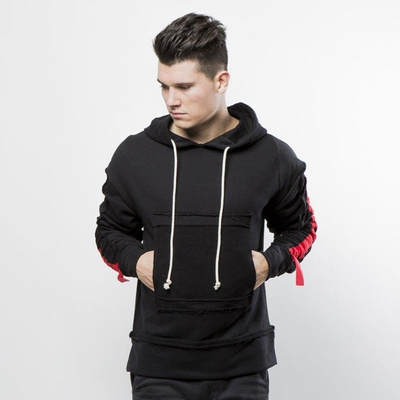 Urban Flavours bluza Stripe Red Hoodie black / red