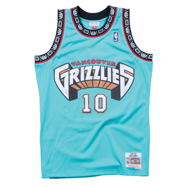 Koszulka Mitchell & Ness Vancouver Grizzlies #10 Mike Bibby morska Swingman Jersey
