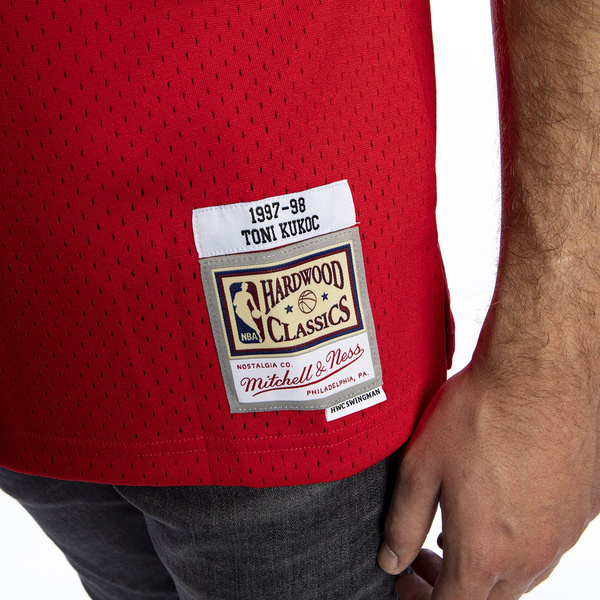Mitchell & Ness Chicago Bulls #7 Toni Kukoc red / black Swingman Jersey