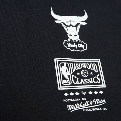 Koszulka Mitchell & Ness Chicago Bulls NBA Big Face 7.0 SS Tee czarna