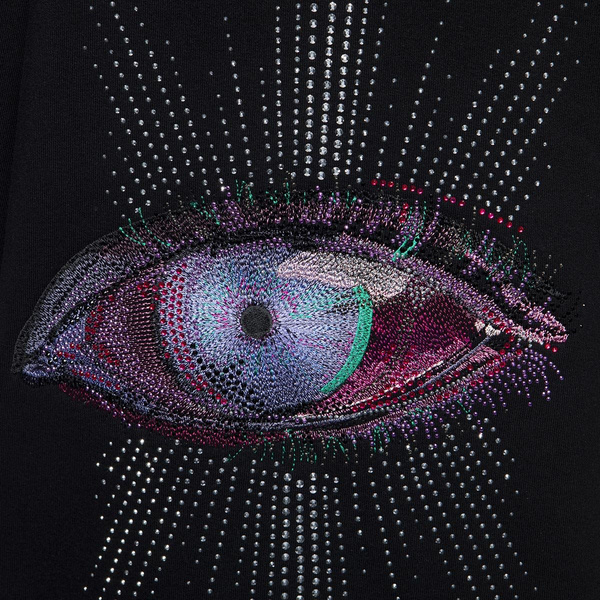 Bluza Oddity Boxy Hoodie Circus Space Hoodie czarna