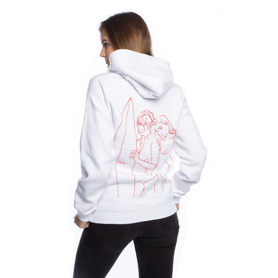 Bluza damska Two Girls One Hoodie White Slavic Surf biała