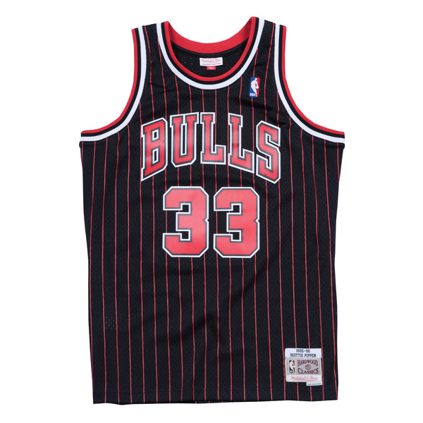 Mitchell & Ness Chicago Bulls #33 Scottie Pippen black / red Swingman Jersey