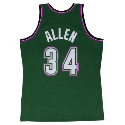 Koszulka Mitchell & Ness Milwaukee Bucks #34 Ray Allen zielona Swingman Jersey