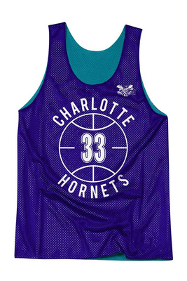 Koszulka Mitchell & Ness Charlotte Hornets #33 Alonzo Mourning Reversable Player Tank niebieska