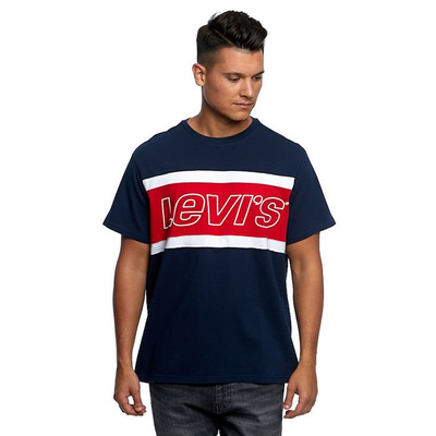 Koszulka Levi's Color Block Tee Jersey navy/red/white