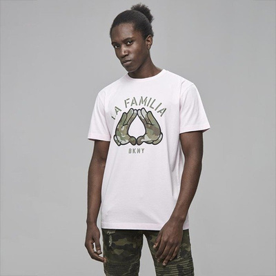 Cayler & Sons koszulka White Label La Fam Tee pale pink / camo
