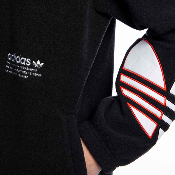 Bluza Adidas Originals Tricol Half-Zip Polar Fleece Sweatshirt czarna