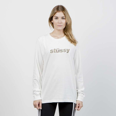 Koszulka damska Stussy Longsleeve Camo Italic Pig. Dyed LS Tee natural WMNS