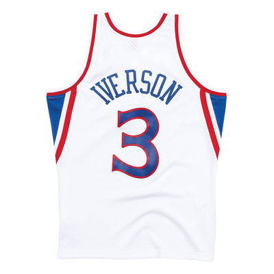Koszulka Mitchell & Ness Philadelphia 76ers #3 Allen Iverson biała Swingman Jersey