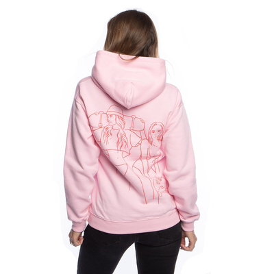 Bluza damska Two Girls One Hoodie Pink Slavic Skate różowa