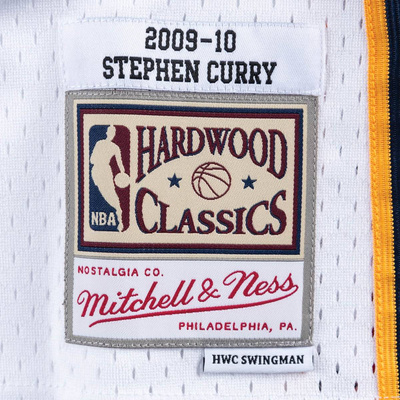 Koszulka Mitchell & Ness Golden State Warriors #30 Stephen Curry Swingman Jersey biała