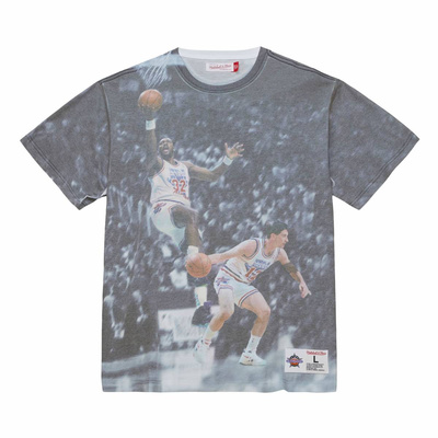 Koszulka Mitchell & Ness Utah Utah Jazz The Rim Sublimated Tee szara