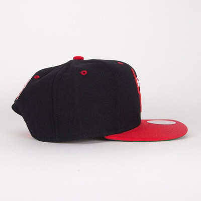 Mitchell & Ness czapka snapback Chicago Bulls black / red Flipside 