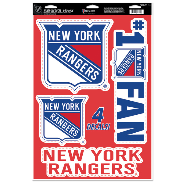 Naklejka WinCraft NHL Multi-Use Decal 11x17 New York Rangers