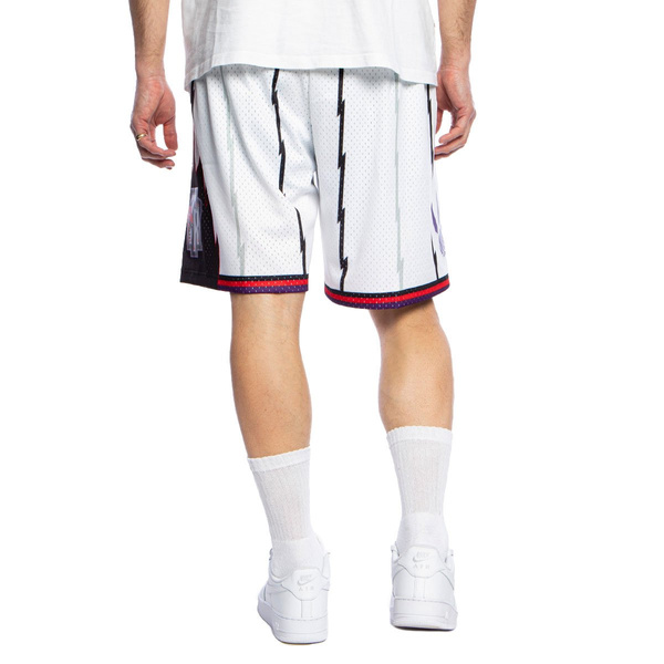 Szorty Mitchell & Ness Toronto Raptors białe Swingman Shorts
