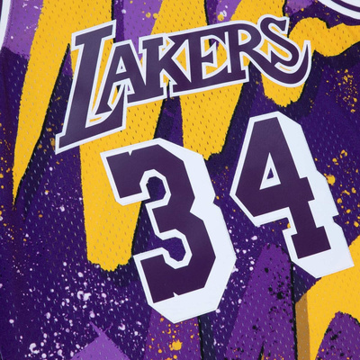 Koszulka Mitchell & Ness Los Angeles Lakers #34 Shaquille O'Neal Hyper Hoops Swingman Jersey fioletowa