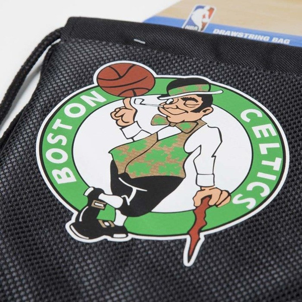 Forever Collectibles worek drawstring bag Boston Celtics Diagonal Zip black / black