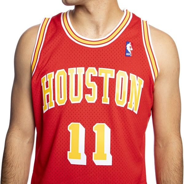 Mitchell & Ness Houston Rockets #11 Yao Ming university red Swingman Jersey