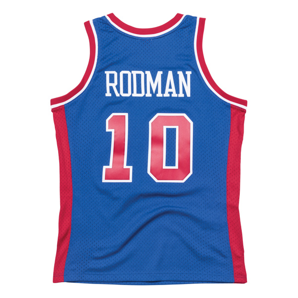 Koszulka Mitchell & Ness Detroit Pistons #10 Dennis Rodman blue/red Swingman Jersey
