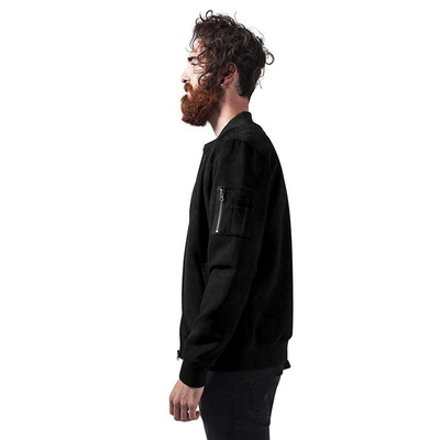 Urban Classics kurtka Imitation Suede Bomber Jacket black