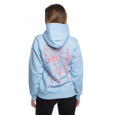 Bluza damska Two Girls One Hoodie Baby Blue Slavic Mornings niebieska