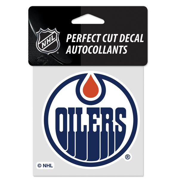 WinCraft NHL Perfect Cut Color Decal 4x4 Edmonton Oilers