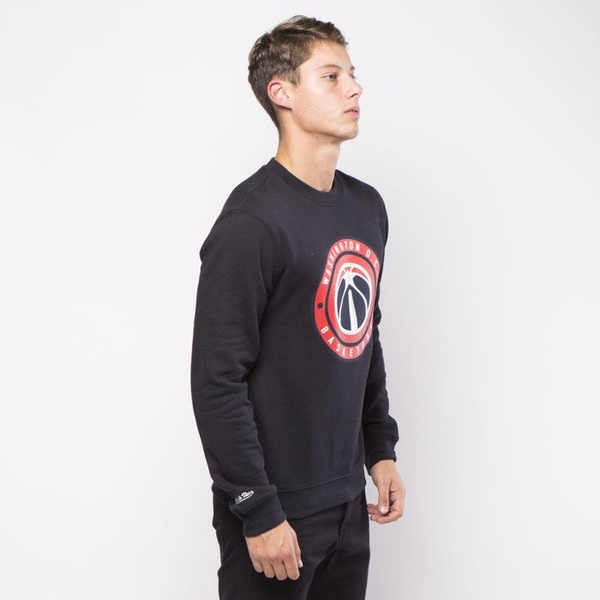 Bluza Mitchell & Ness Washington Wizards Crewneck black Circle Patch