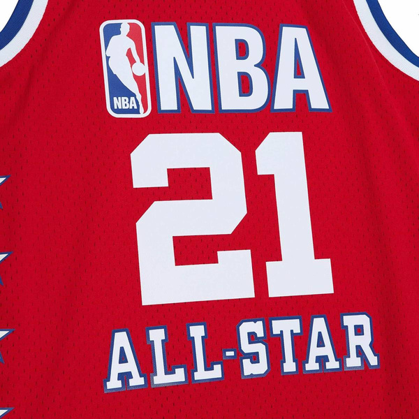 Koszulka Mitchell & Ness All Stars West #21 Tim Duncan Swingman Jersey czerwona