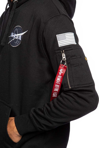 Bluza Alpha Industries Space Shuttle Hoody czarna