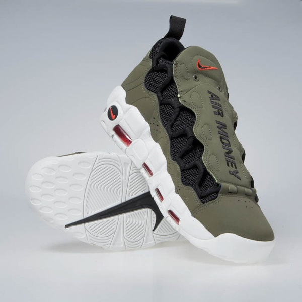 Sneakers buty Nike Air More Money medium olive/black (AJ2998-200)