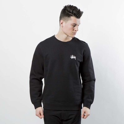 Stussy sweatshirt Basic Stussy Crew black