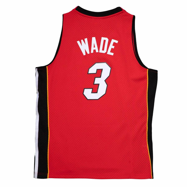 Koszulka Mitchell & Ness Miami Heat #3 Dwayne Wade Swingman Jersey czerwona