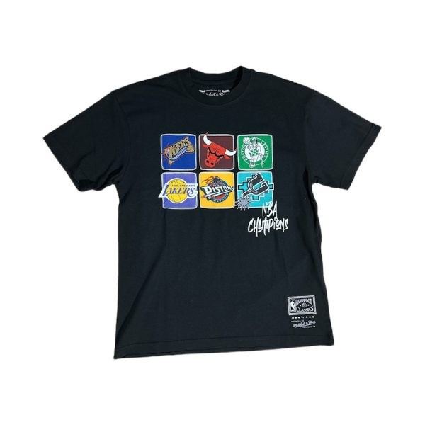 Mitchell & Ness NBA Patches Multi Team Tee black