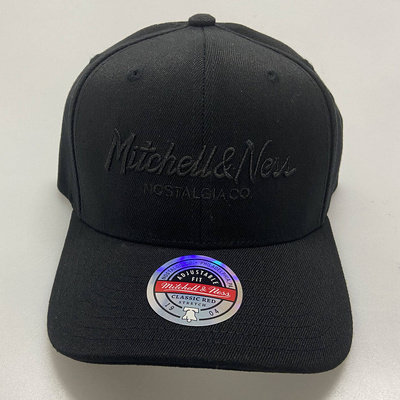 Czapka Mitchell & Ness snapback Branded czarna (black/black) Pinscript Redline Snapback