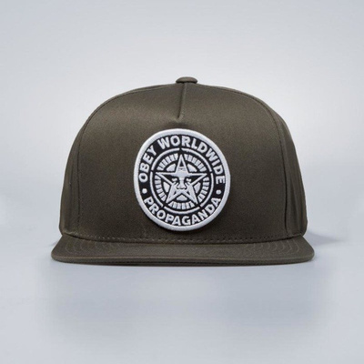 Obey czapka Classic Patch Snapback loden army