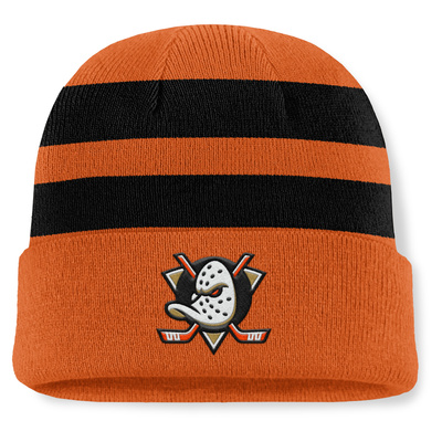 Fanatics NHL Swipe Cuffed Beanie Anaheim Ducks Classic Orange/Black