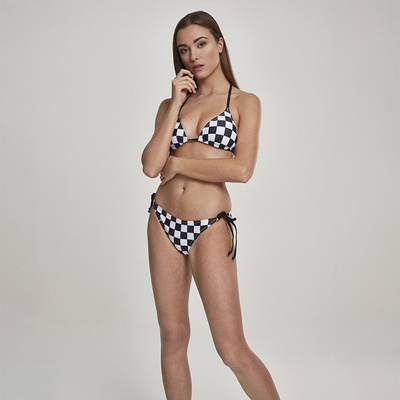 Urban Classics kostium kąpielowy Ladies Check Bikini black / white