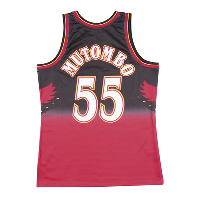 Mitchell & Ness Atlanta Hawks #55 Dikembe Mutombo scarlet Swingman Jersey