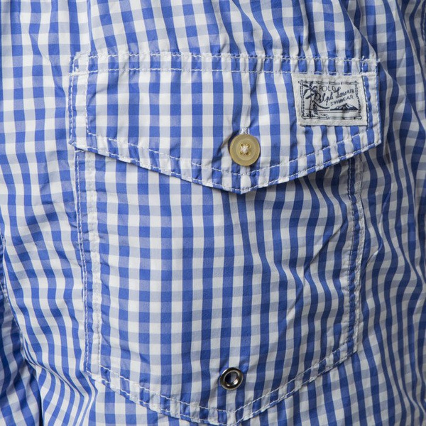 Ralph Lauren szorty Traveler Short blue gingham