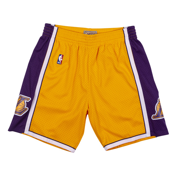 Szorty Mitchell & Ness Los Angeles Lakers żółte Swingman Shorts